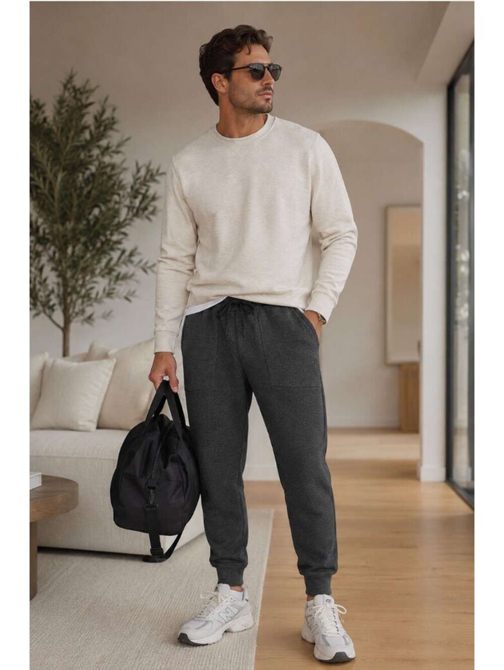 Lululemon At Ease Jogger Heathered Black Men's Small Jogger Pants